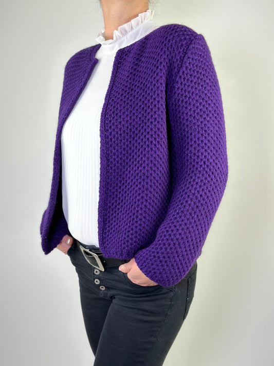 Kurzer Strick Cardigan One Size